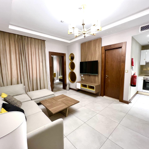 3 Months' Rent- King apartment With Balcony in Abraj Suites building (Mansoura)